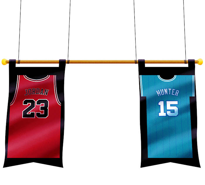 Both Jordan and Hunter can say they played in the NBA.